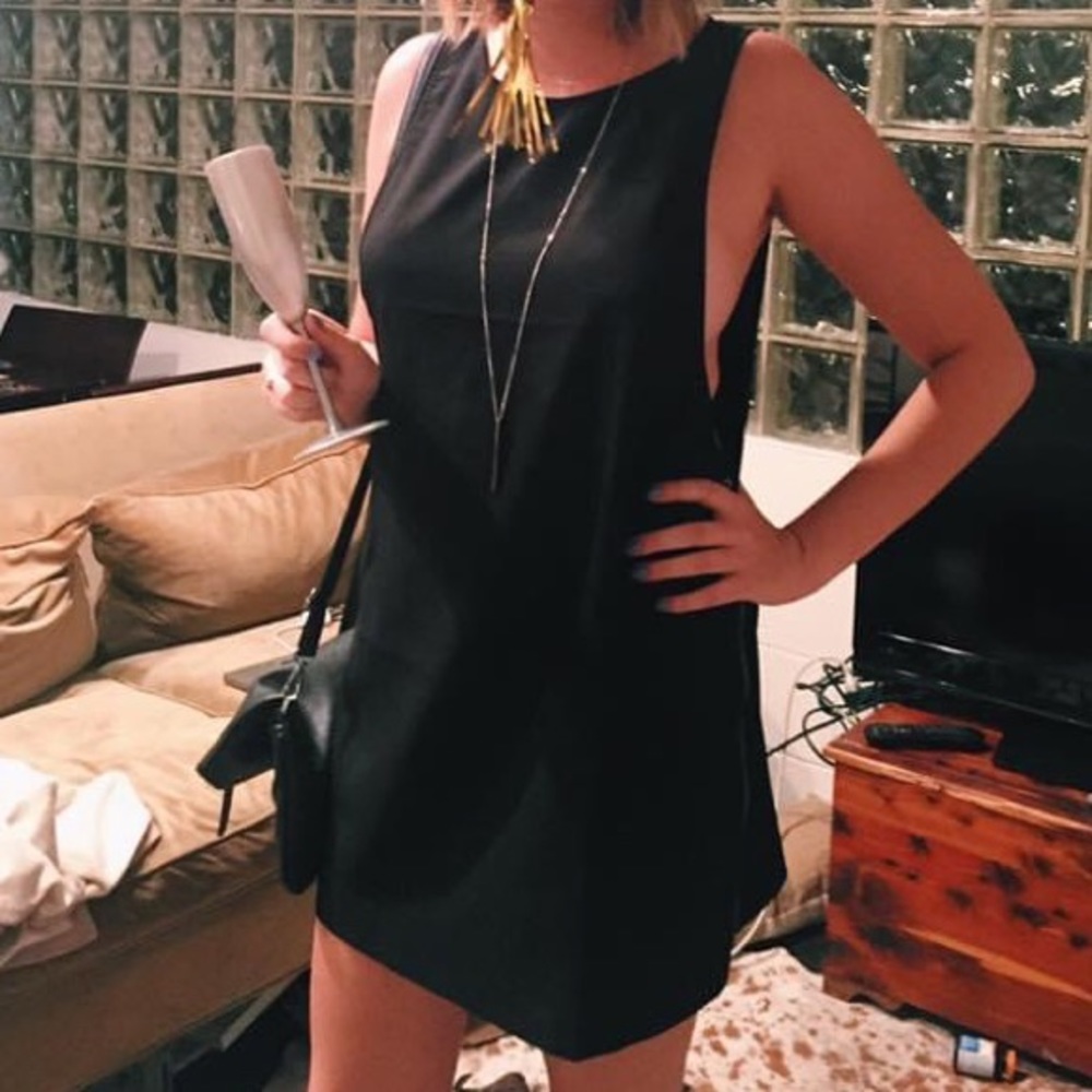 Forever 21 Little Black Dress with Zipper Detail